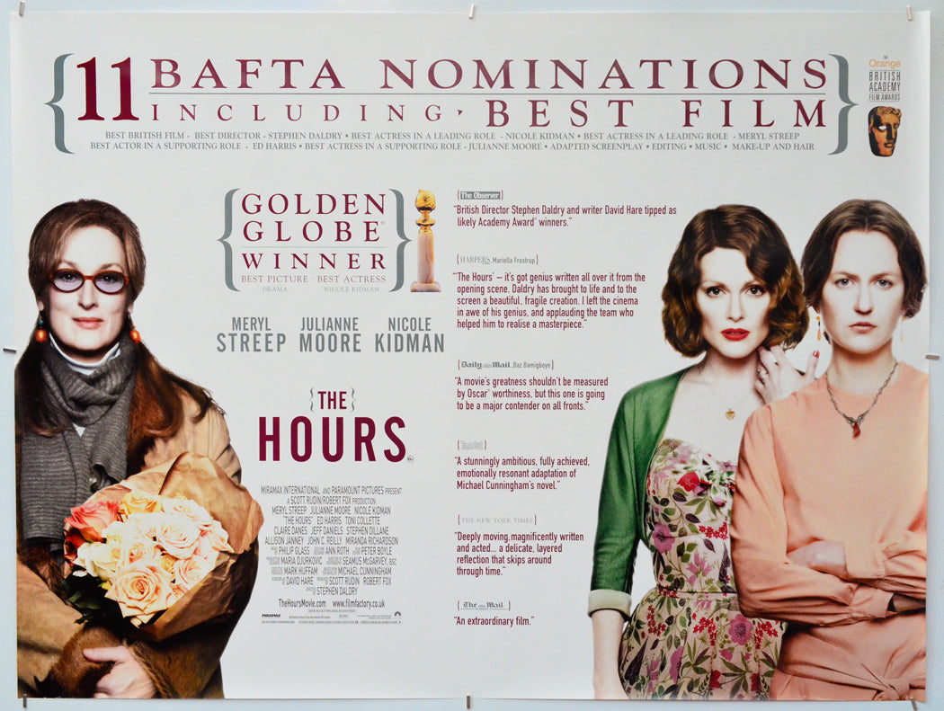 The Hours - Original Quad Poster - Film Poster - Movie Poster