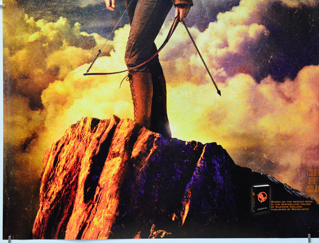 The Hunger Games : Catching Fire (Bottom Left) Cinema Quad Movie Poster 