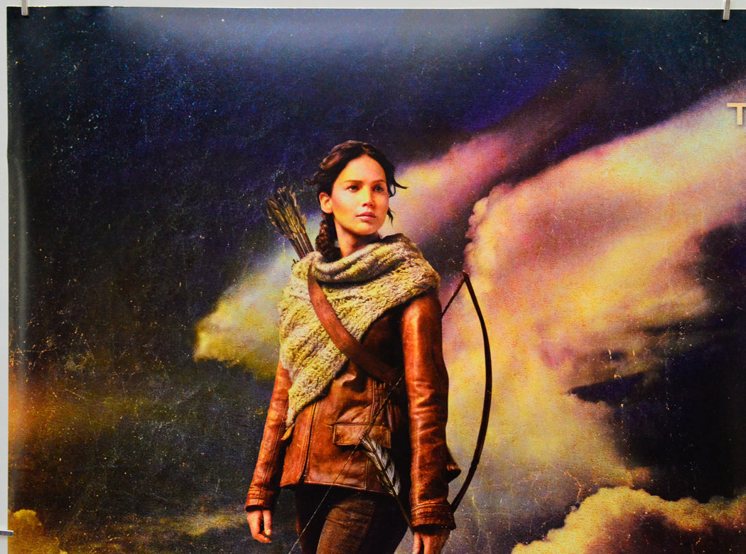 The Hunger Games : Catching Fire (Top Left) Cinema Quad Movie Poster 