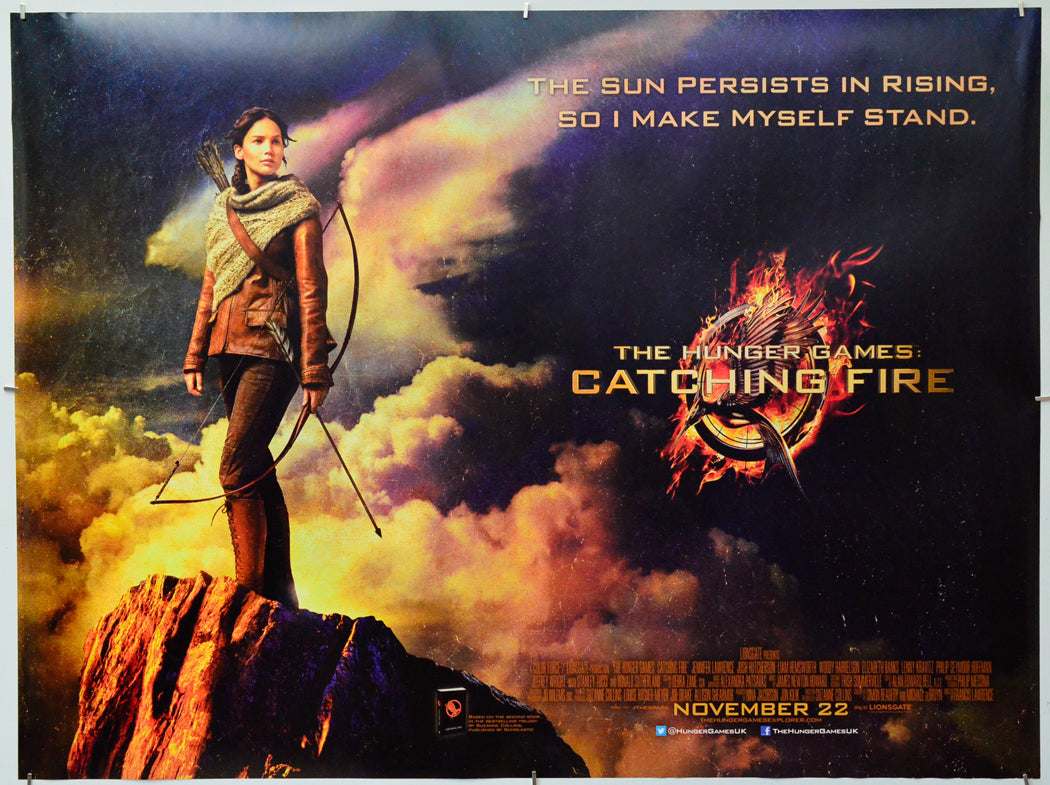 The Hunger Games : Catching Fire - Original Quad Poster - Film Poster - Movie Poster