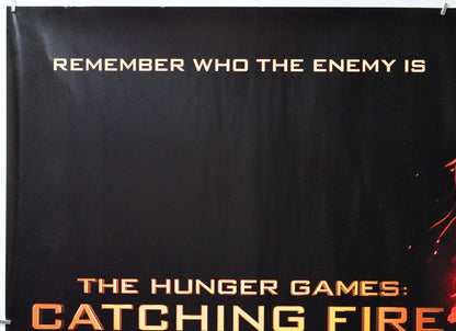 The Hunger Games : Catching Fire (Top Left) Cinema Quad Movie Poster 