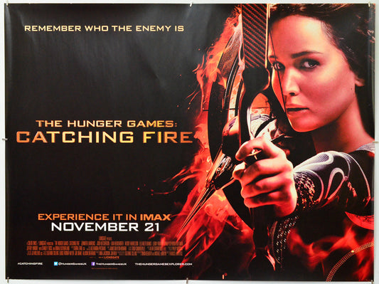 The Hunger Games : Catching Fire - Original Quad Poster - Film Poster - Movie Poster