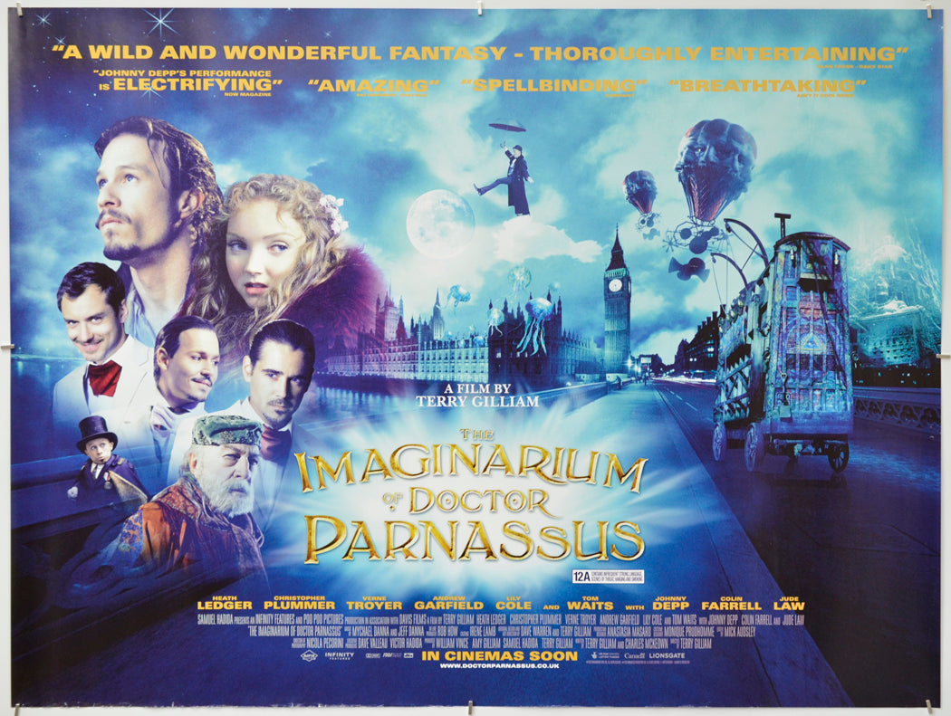 The Imaginarium Of Doctor Parnassus - Original Quad Poster - Film Poster - Movie Poster