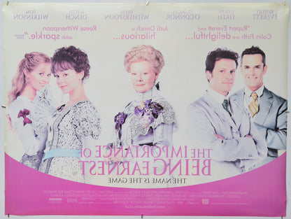 The Importance Of Being Earnest (Back) Cinema Quad Movie Poster 