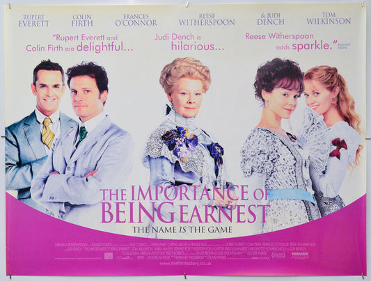 The Importance Of Being Earnest - Original Quad Poster - Film Poster - Movie Poster