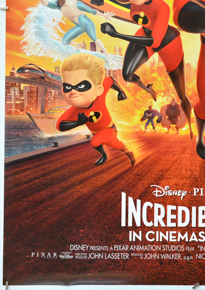 The Incredibles 2 (Bottom Left) Cinema One Sheet Movie Poster 