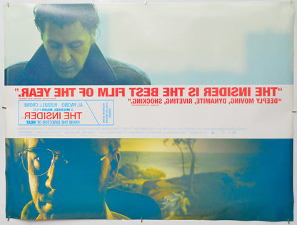 The Insider (Back) Cinema Quad Movie Poster 