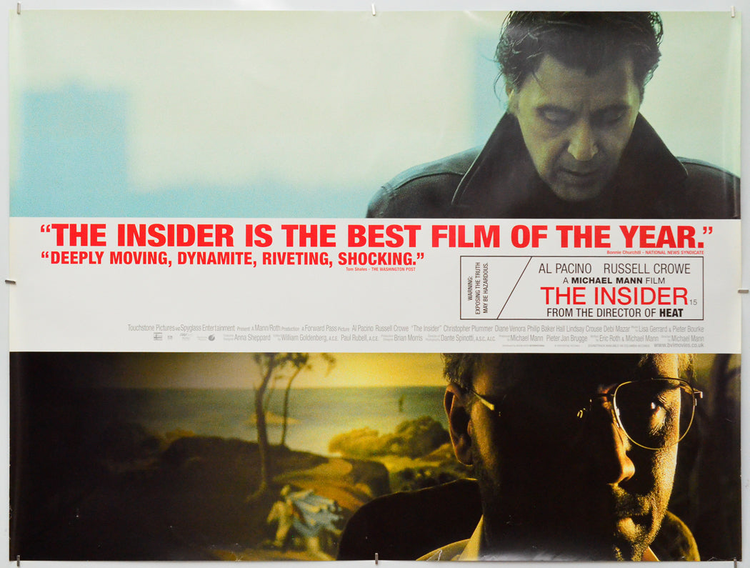 The Insider - Original Quad Poster - Film Poster - Movie Poster