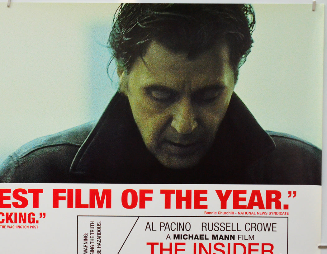The Insider (Top Right) Cinema Quad Movie Poster 