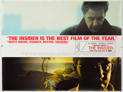 The Insider - Original Quad Poster - Film Poster - Movie Poster