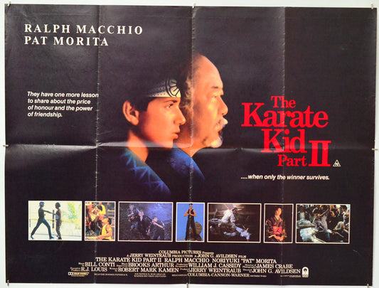 The Karate Kid part II - Original Quad Poster - Film Poster - Movie Poster