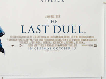 The Last Duel (Bottom Right) Cinema Quad Movie Poster 