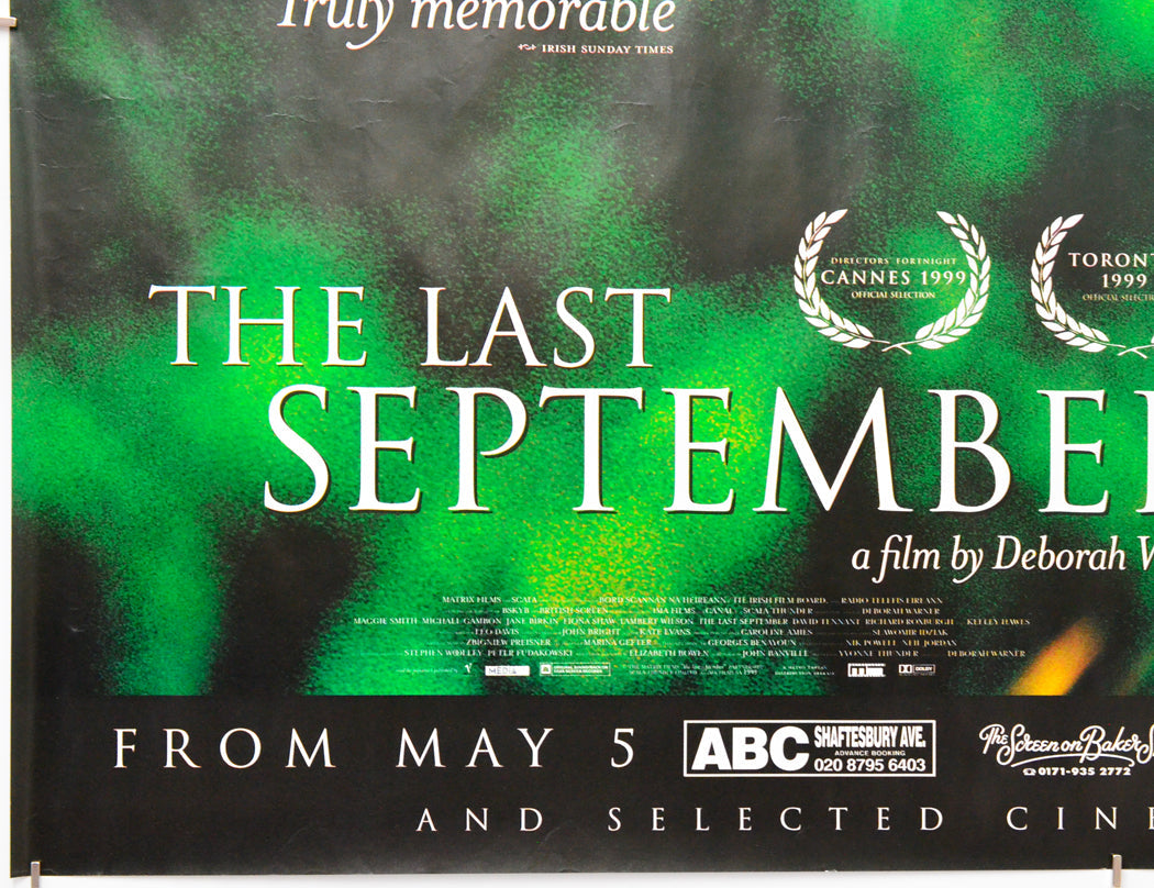 The Last September (Bottom Left) Cinema Quad Movie Poster 