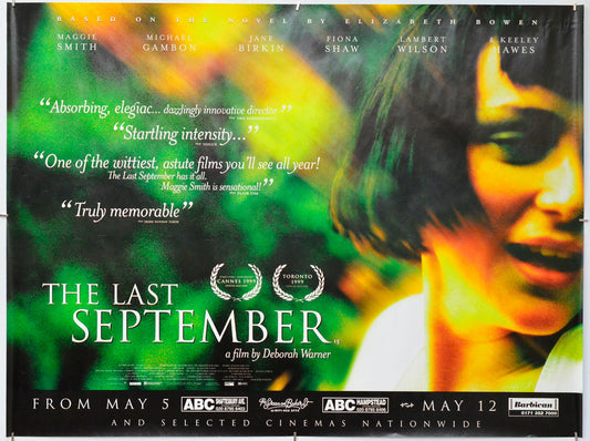 The Last September - Original Quad Poster - Film Poster - Movie Poster