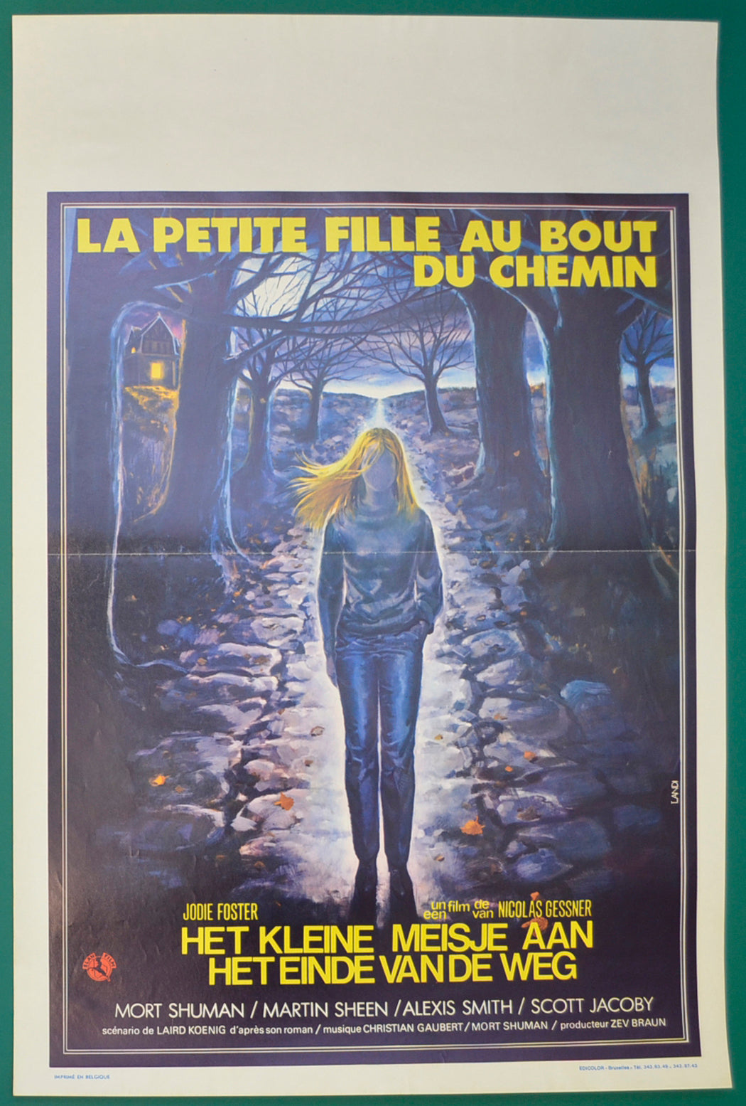 The Little Girl Who Lives Down The Lane   Original Belgian Poster - Film Poster - Movie Poster  