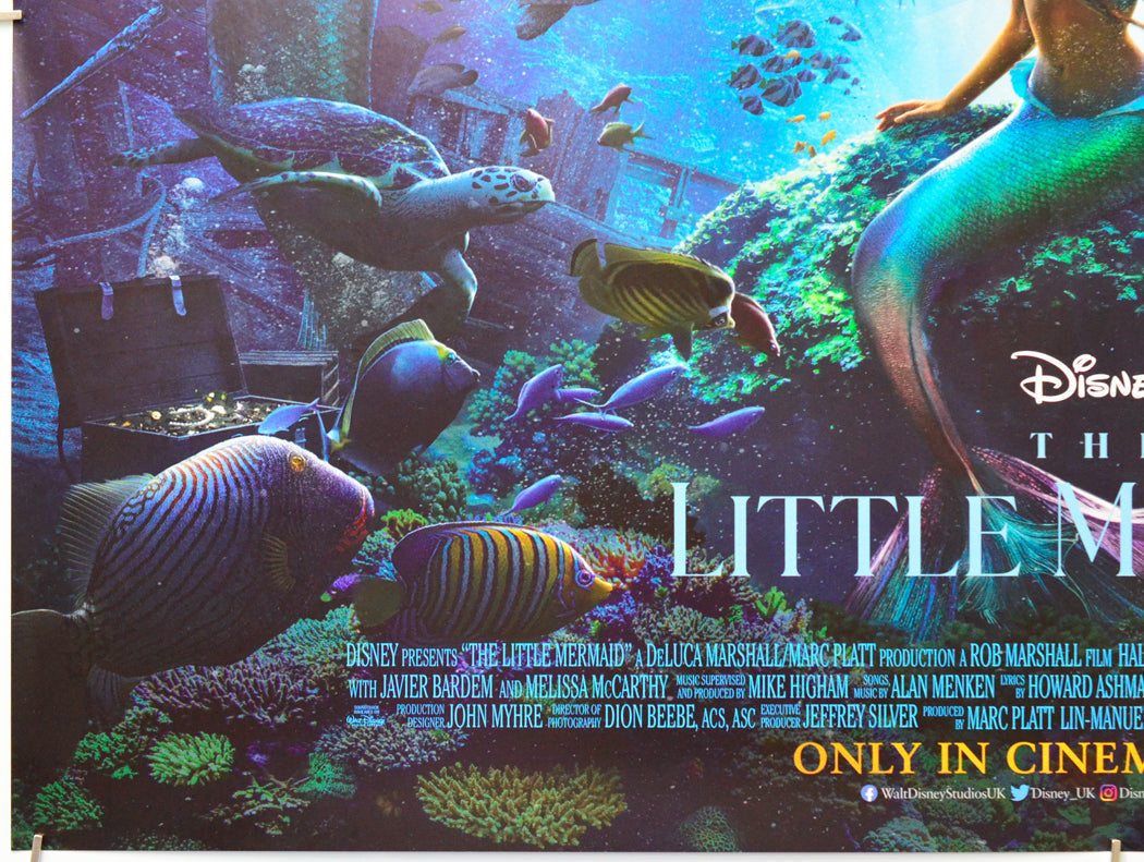 The Little Mermaid (Bottom Left) Cinema Quad Movie Poster 