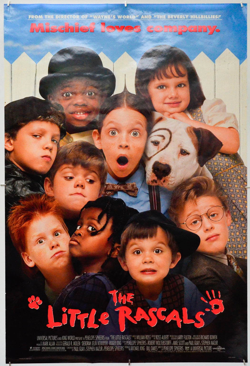 The Little Rascals - Original One Sheet Poster - Film Poster - Movie Poster 