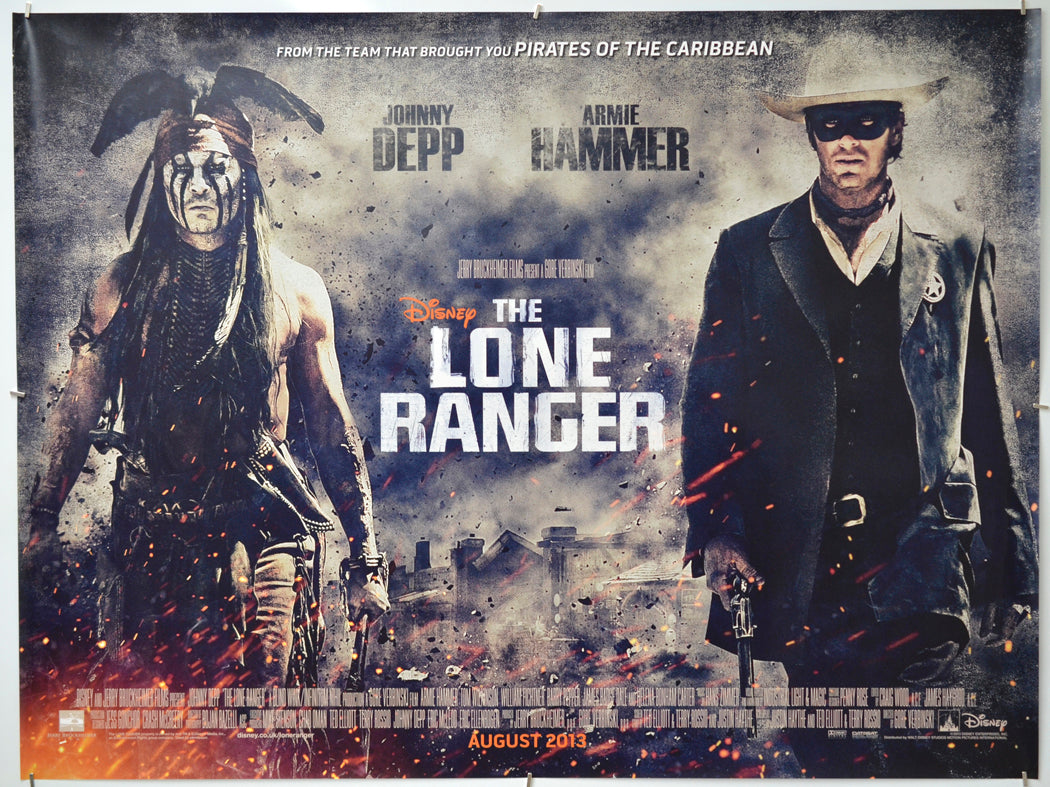 Lone Ranger Movie Color βThe Lone Rangerβ Original Quad Poster - Film Poster - Movie Poster ...