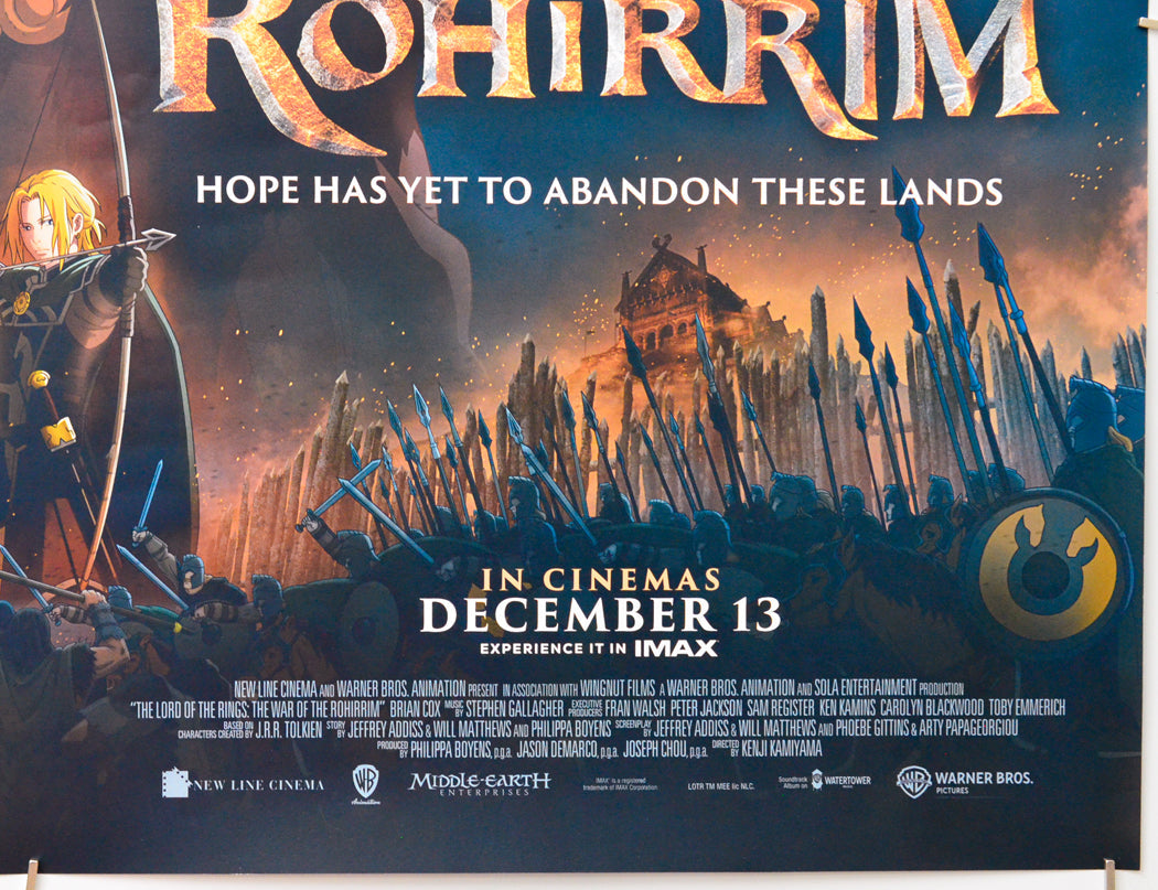 The Lord of the Rings: The War of the Rohirrim (Bottom Right) Cinema Quad Movie Poster 