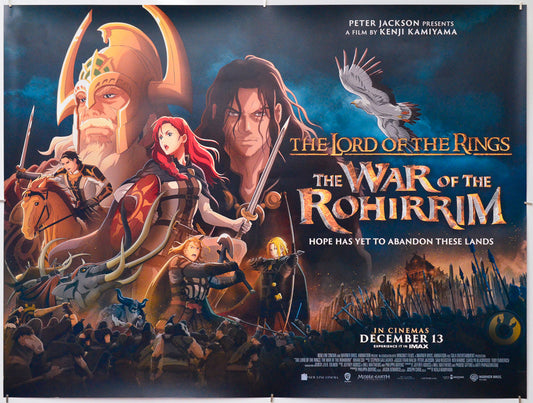 The Lord of the Rings: The War of the Rohirrim - Original Quad Poster - Film Poster - Movie Poster