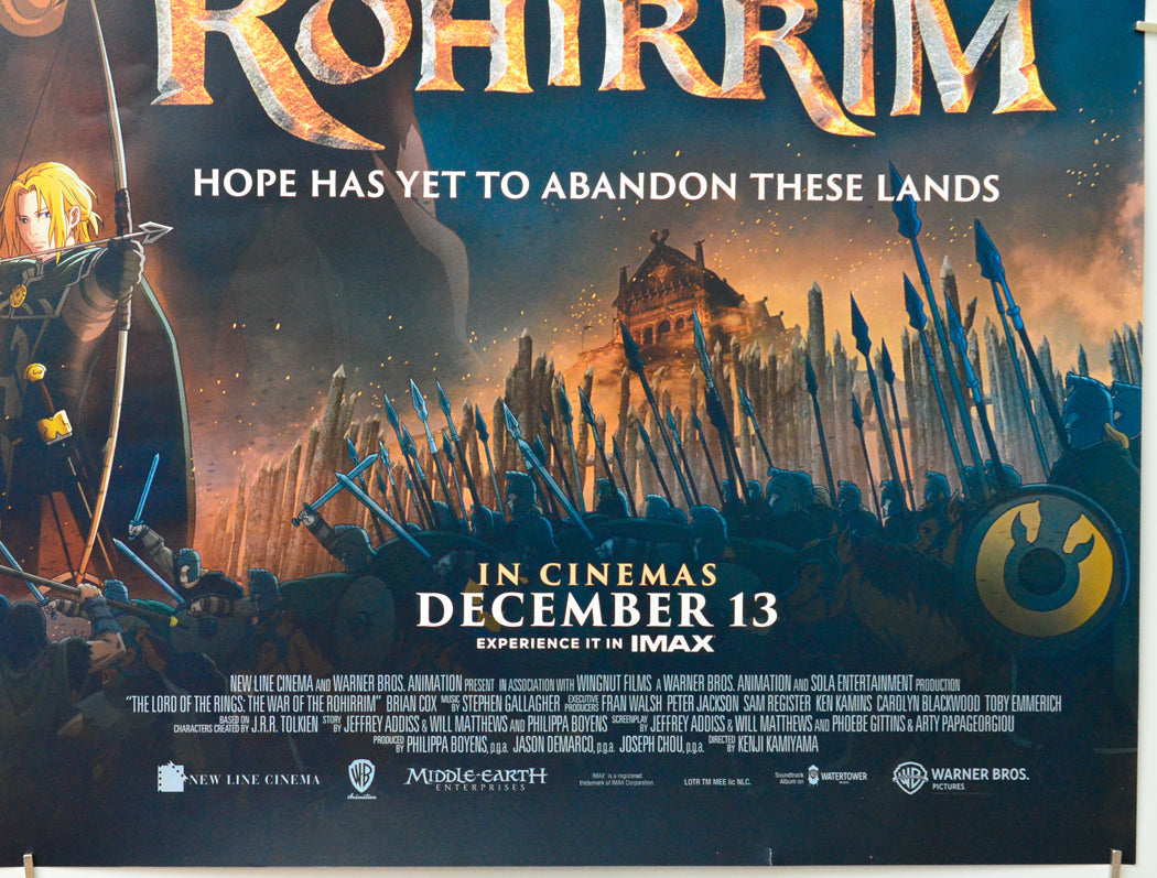 The Lord of the Rings: The War of the Rohirrim (Bottom Right) Cinema Quad Movie Poster 