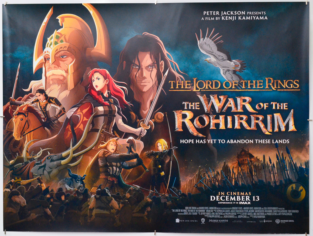 The Lord of the Rings: The War of the Rohirrim - Original Quad Poster - Film Poster - Movie Poster
