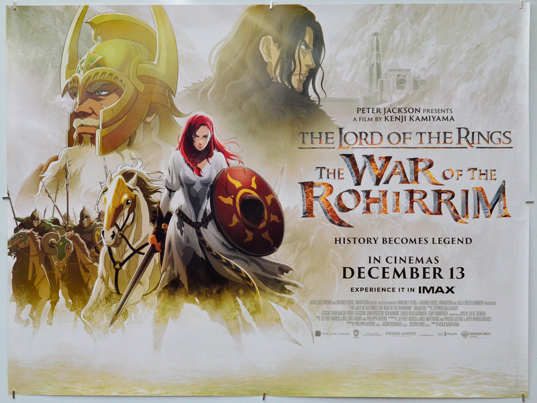 The Lord of the Rings: The War of the Rohirrim - Original Quad Poster - Film Poster - Movie Poster