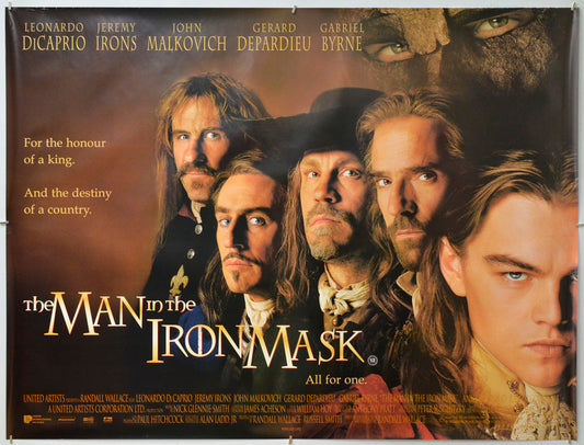 The Man In The Iron Mask - Original Quad Poster - Film Poster - Movie Poster