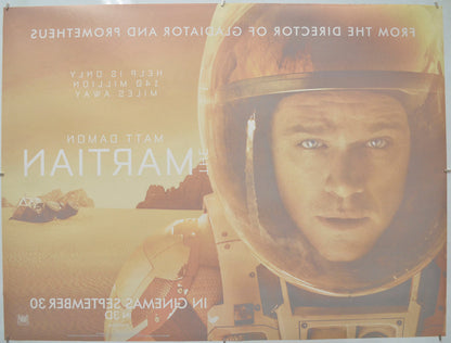 The Martian (Back) Cinema Quad Movie Poster 