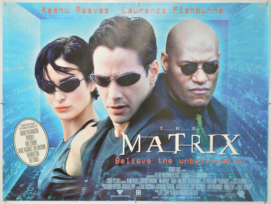 The Matrix - Original Quad Poster - Film Poster - Movie Poster