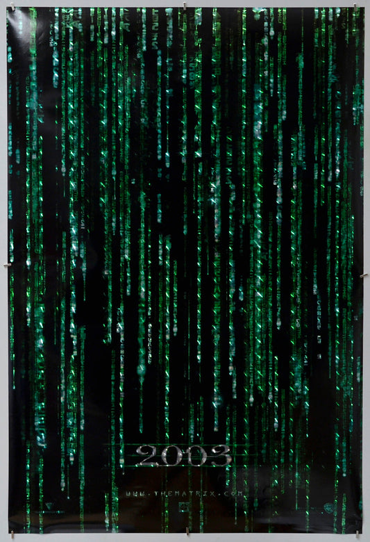 The Matrix Reloaded - Original One Sheet Poster - Film Poster - Movie Poster 