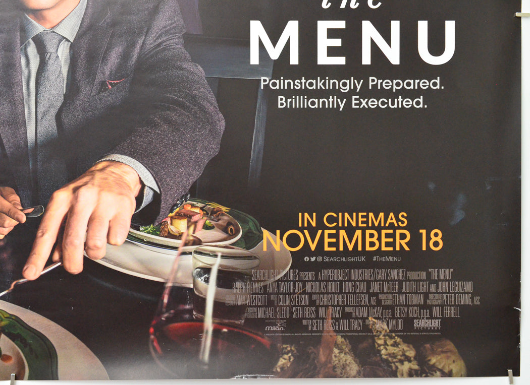 The Menu (Bottom Right) Cinema Quad Movie Poster 