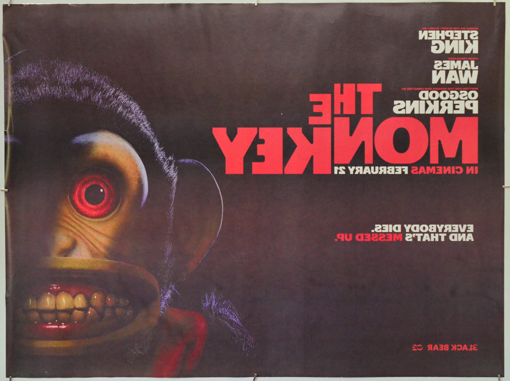 The Monkey (Back) Cinema Quad Movie Poster 