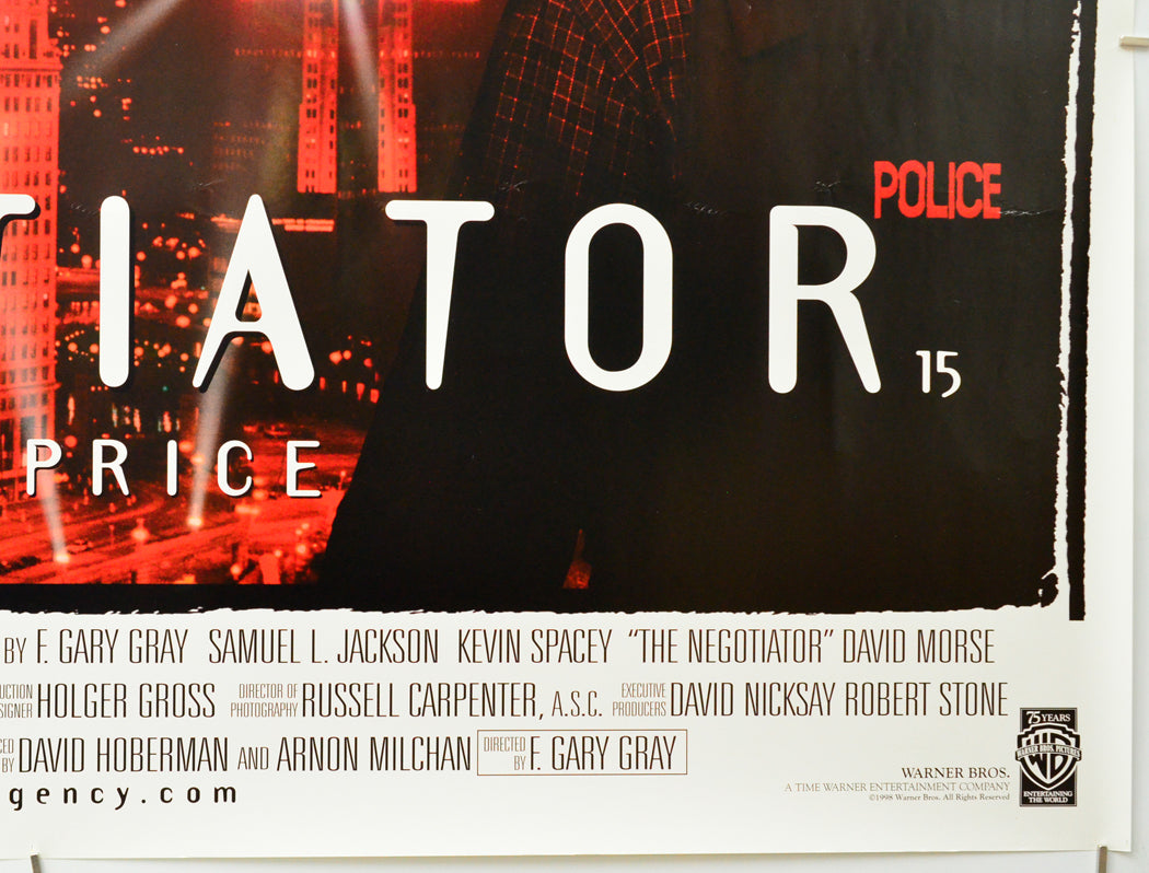 The Negotiator (Bottom Right) Cinema Quad Movie Poster 