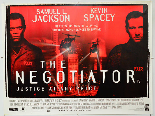 The Negotiator - Original Quad Poster - Film Poster - Movie Poster