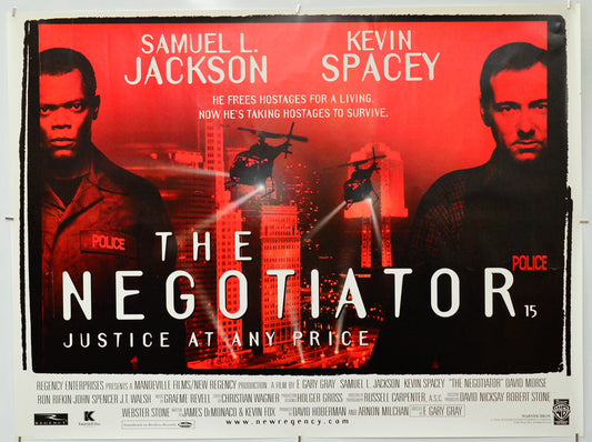 The Negotiator - Original Quad Poster - Film Poster - Movie Poster