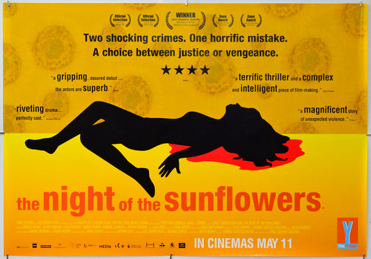 The Night Of The Sunflowers - Original Quad Poster - Film Poster - Movie Poster