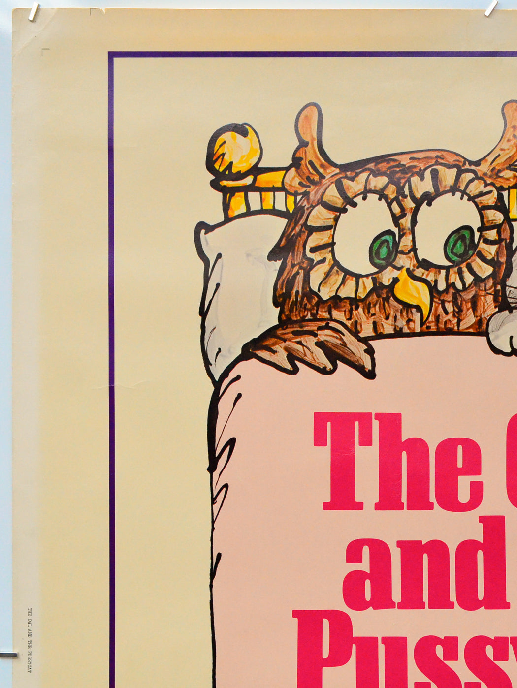 The Owl And The Pussycat (Top Left) Cinema One Sheet Movie Poster 