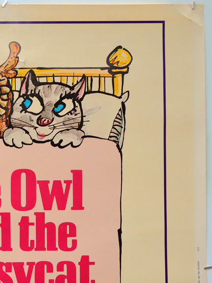 The Owl And The Pussycat (Top Right) Cinema One Sheet Movie Poster 