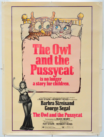 The Owl And The Pussycat - Original One Sheet Poster - Film Poster - Movie Poster 