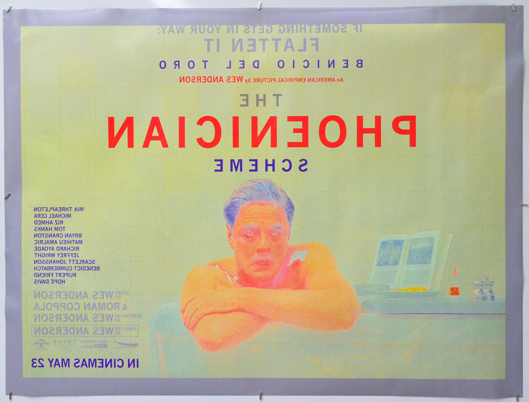 The Phoenician Scheme (Back) Cinema Quad Movie Poster 