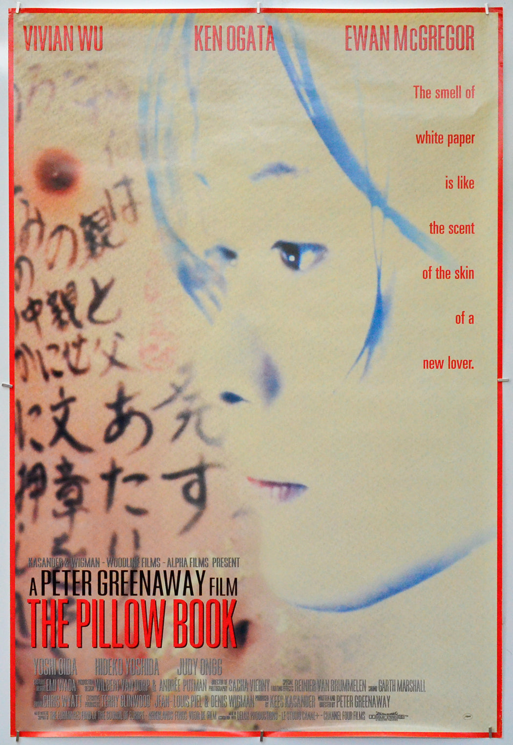 The Pillow Book - Original One Sheet Poster - Film Poster - Movie Poster 