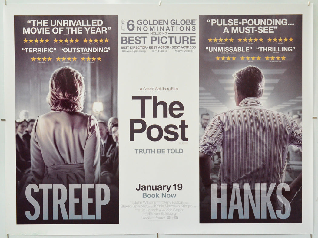 The Post - Original Quad Poster - Film Poster - Movie Poster