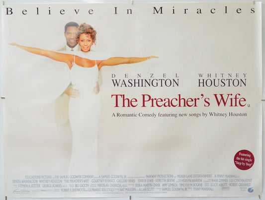 The Preacher's Wife - Original Quad Poster - Film Poster - Movie Poster