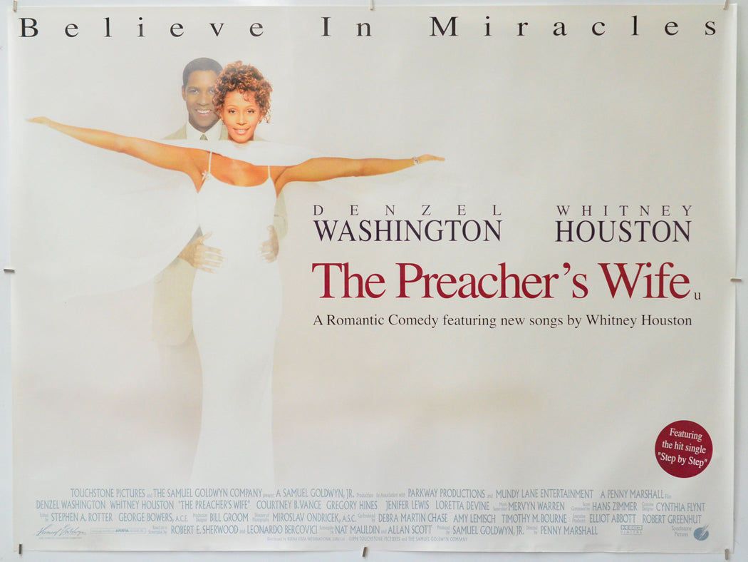 The Preacher's Wife - Original Quad Poster - Film Poster - Movie Poster