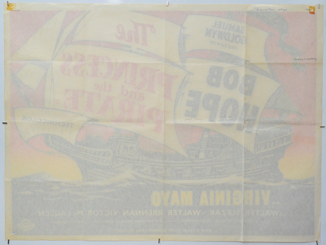 The Princess and the Pirate (Back) Cinema Quad Movie Poster 