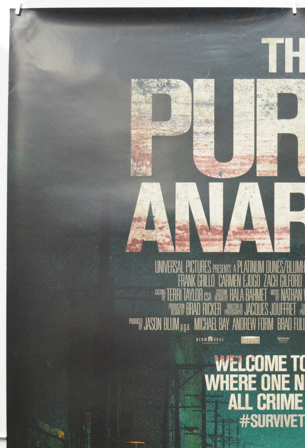 The Purge: Anarchy (Top Left) Cinema One Sheet Movie Poster 