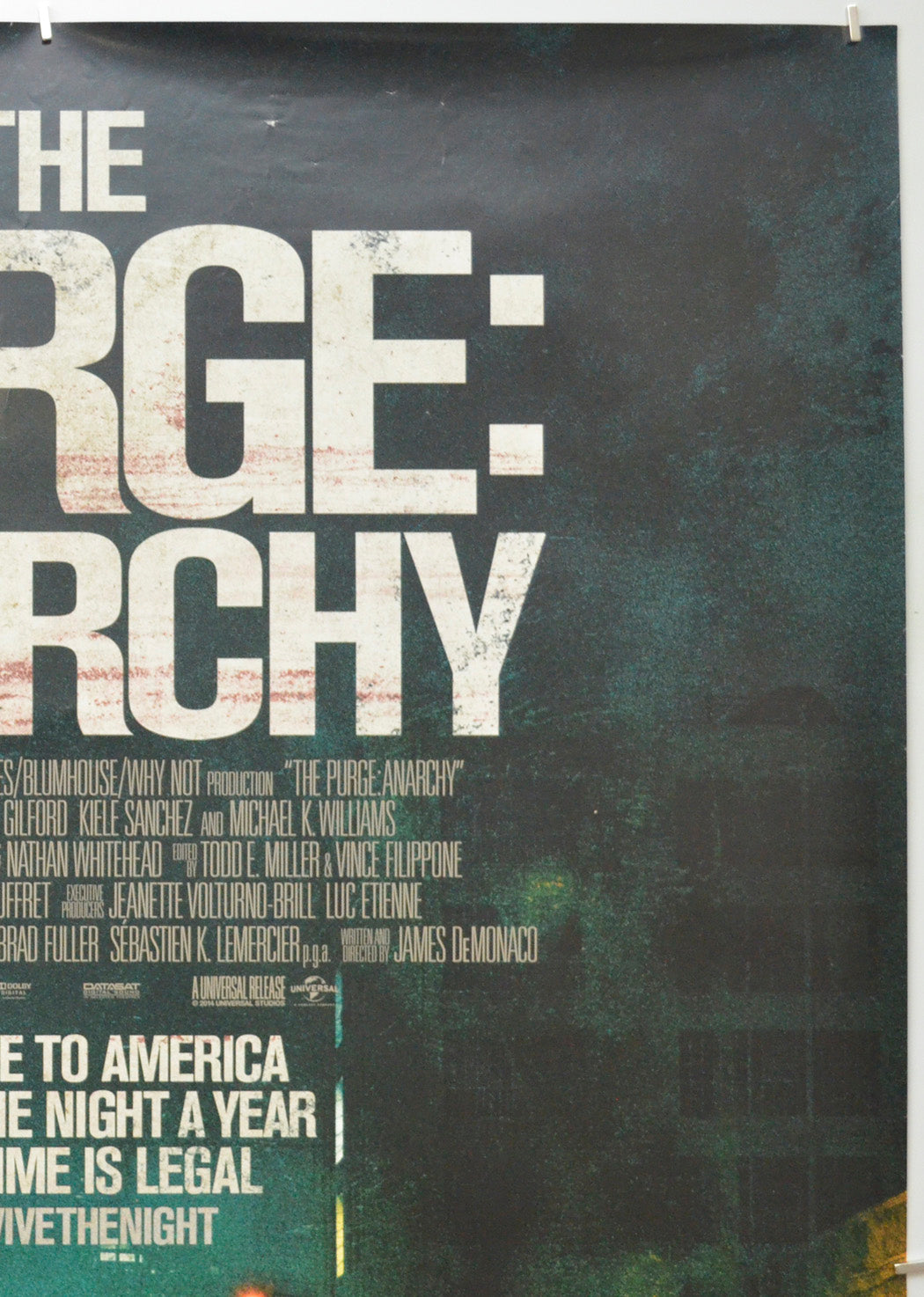 The Purge: Anarchy (Top Right) Cinema One Sheet Movie Poster 