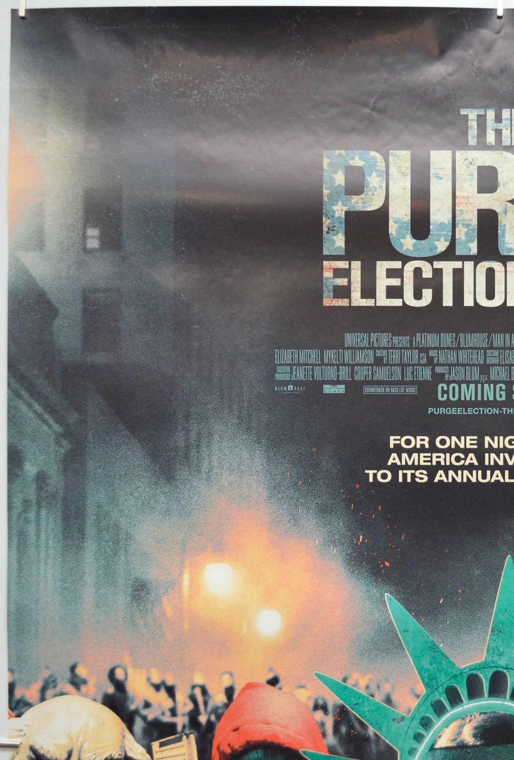 The Purge: Election Year (Top Left) Cinema One Sheet Movie Poster 