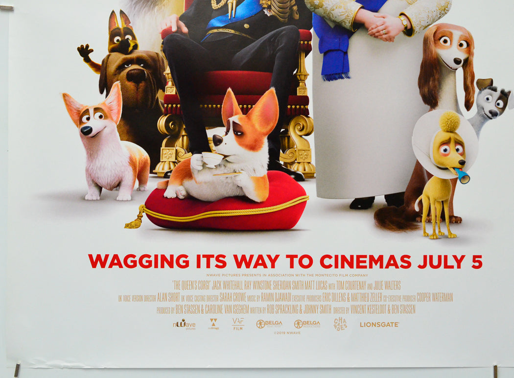 The Queen's Corgi (Bottom Left) Cinema Quad Movie Poster 